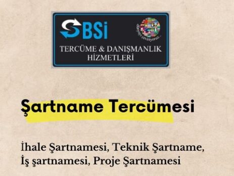 Şartname Tercümesi