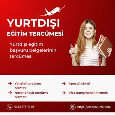 Yurtdışı eğitim tercümesi